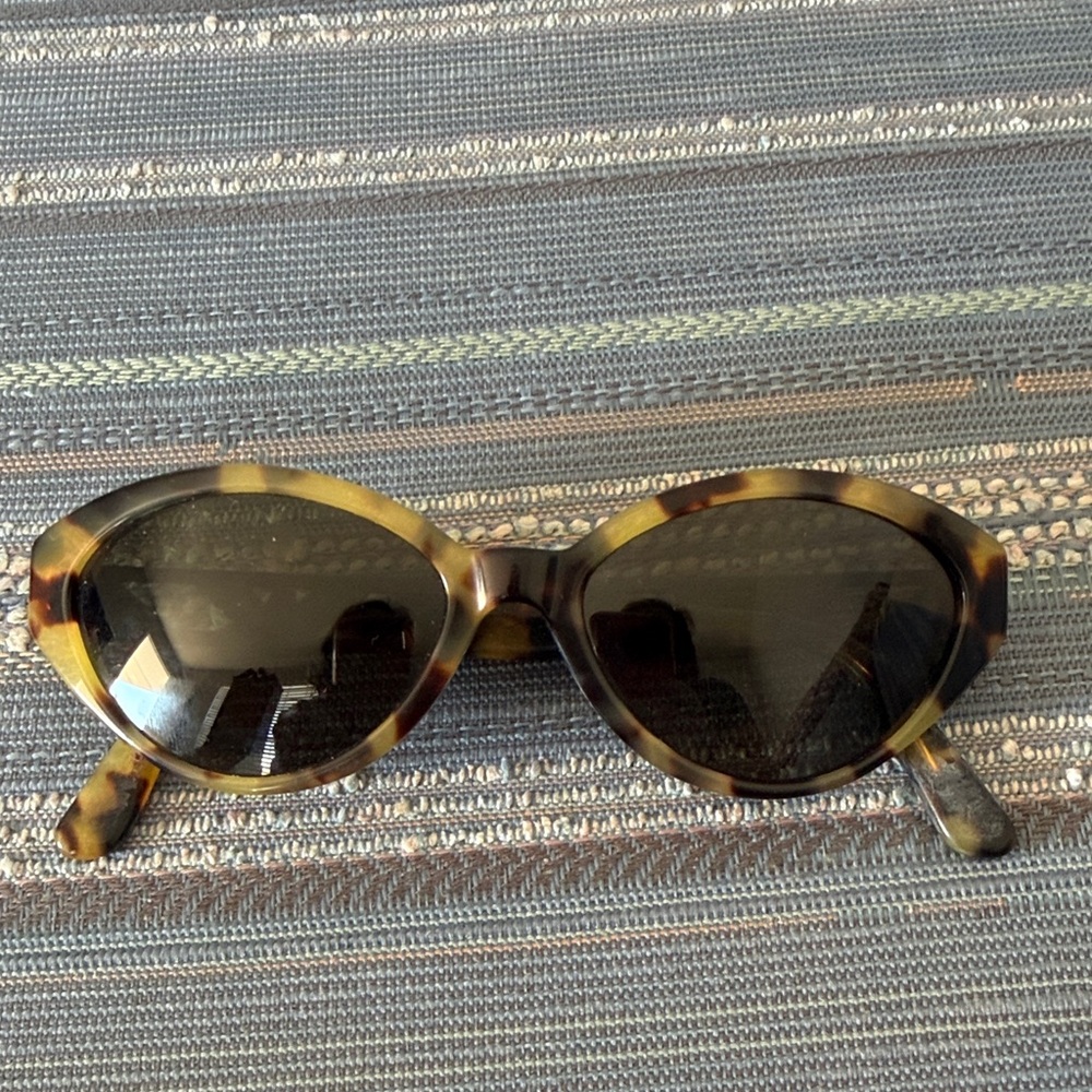 Giorgio Armani Tortoiseshell Sunglasses with Gold Accents